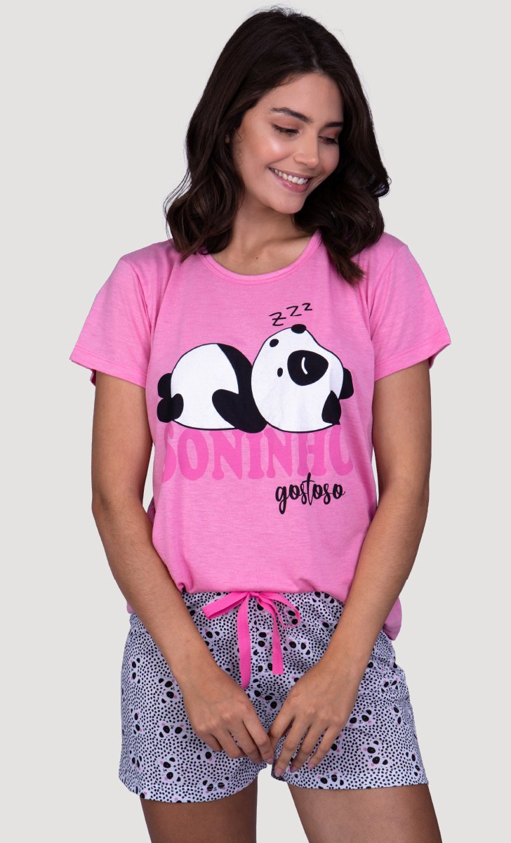 Pijama Feminino Lua Chic Soninho Gostoso