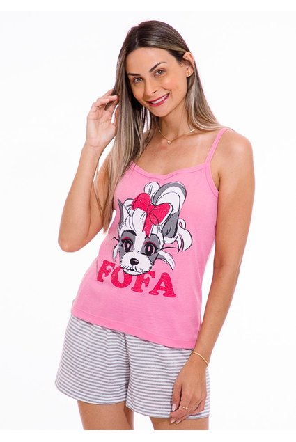 Minnie Mouse Women's White Pink Foil Tank Top