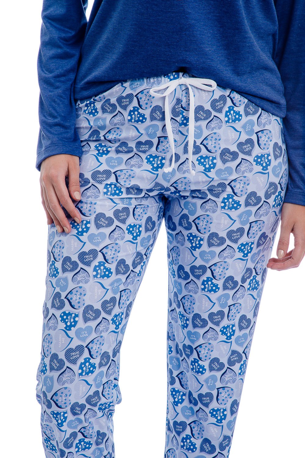 Pijama Feminino Lua Chic Varal de Corações